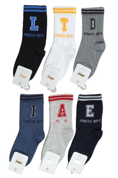 Katamino Erkek Çocuk Leroy Alfabe Soket Çorap 200413 İndigo