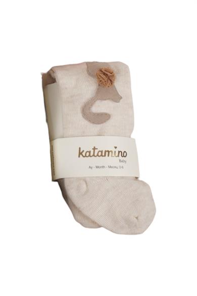 Katamino Kız Bebek Giana Aksesuarlı Külotlu Çorap K32240 Bej