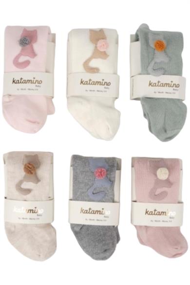 Katamino Kız Bebek Giana Aksesuarlı Külotlu Çorap K32240 Pembe