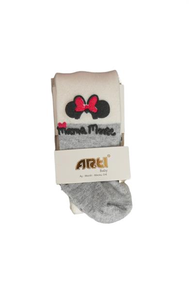 Katamino Kız Bebek Mama Mouse Külotlu Çorap 310055 Krem