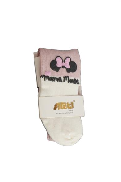Katamino Kız Bebek Mama Mouse Külotlu Çorap 310055 Pudra