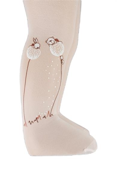 Katamino Kız Bebek Sayıla Baskılı İnce Külotlu Çorap K60189 Pembe