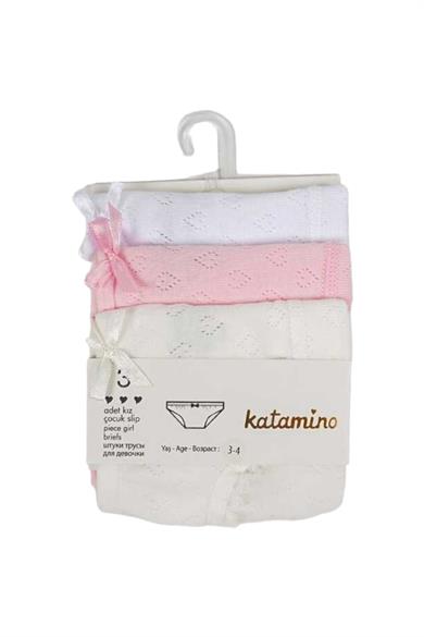 Katamino Kız Çocuk 3lü Slip Set K12801 Beyaz