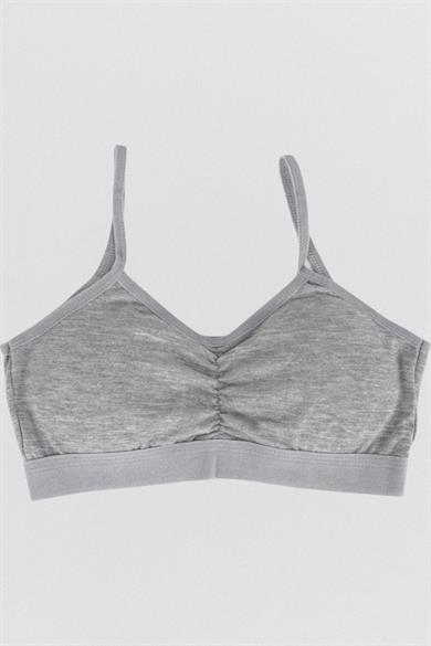 Katamino Kız Çocuk İp Askılı Yarım Atlet K128358 Gri