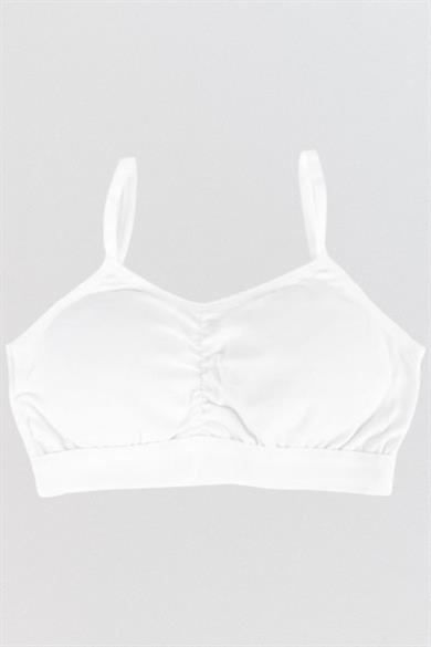Katamino Kız Çocuk İp Askılı Yarım Atlet K128358 Beyaz