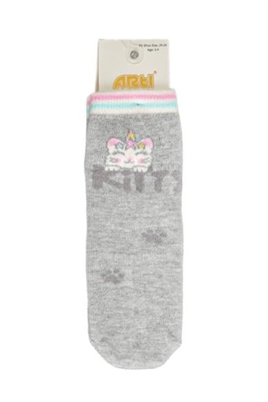 Katamino Kız Çocuk Kitata Soket Çorap 200439 Gri