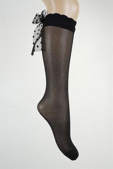 Katamino Kız Çocuk Lasiy Aks. İnce Golf Çorap K10033 Siyah