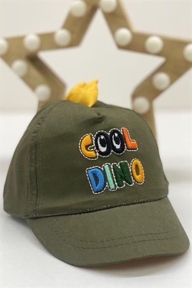 Kitti Erkek Bebek Cool Dino Kasket Şapka Y2301004 Haki