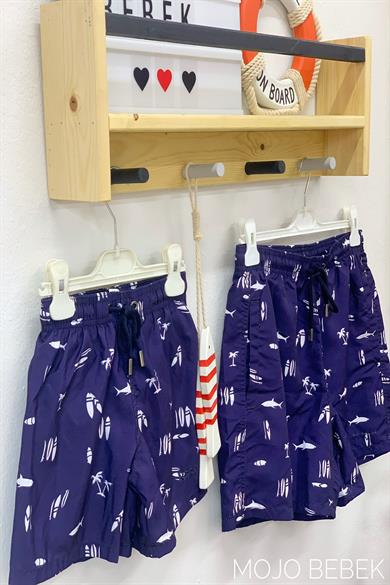 Kitti Erkek Çocuk Deniz Şortu Y2530 Lacivert