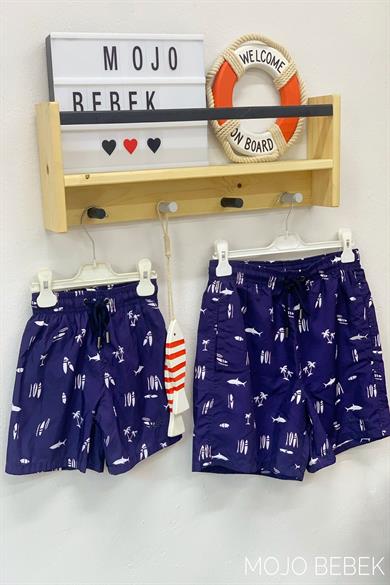 Kitti Erkek Çocuk Deniz Şortu Y2530 Lacivert