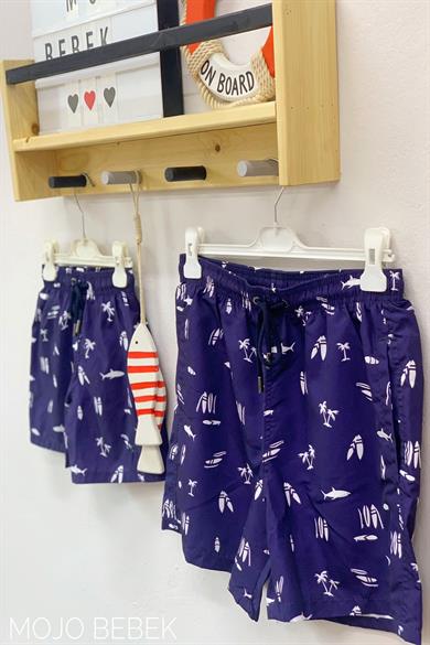 Kitti Erkek Çocuk Deniz Şortu Y2530 Lacivert