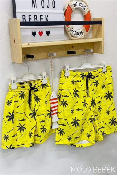 Kitti Erkek Çocuk Deniz Şortu Y2530 Sarı