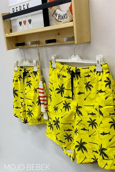 Kitti Erkek Çocuk Deniz Şortu Y2530 Sarı