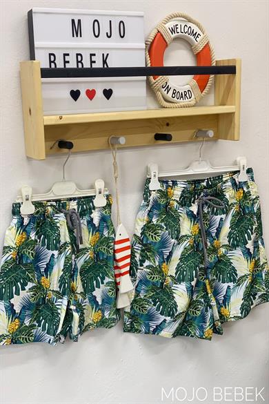 Kitti Erkek Çocuk Deniz Şortu Y2530 Yeşil