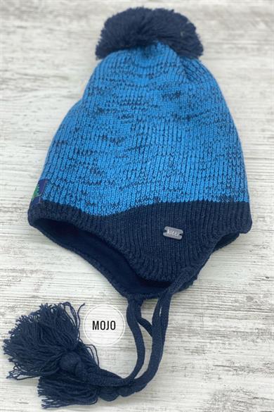 Kitti Erkek Çocuk Polar Astarlık Kulaklıklı Bere K22130-07 Kot Mavi