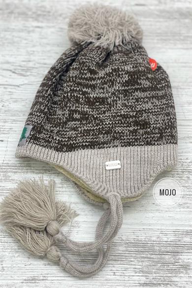 Kitti Erkek Çocuk Polar Astarlık Kulaklıklı Bere K22130-07 Bej