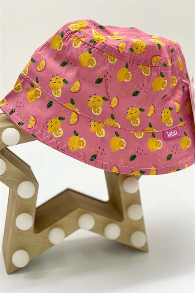 Kitti Kız Bebek Limon Desenli Fötr Şapka Y870105 Pembe