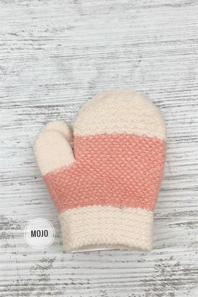 Kitti Kız Bebek Parmaksız Yün Eldiven K22210-02 Pudra