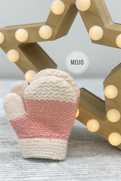 Kitti Kız Bebek Parmaksız Yün Eldiven K22210-02 Pudra