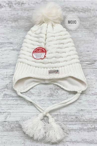 Kitti Kız Çocuk Kulaklıklı Polar Astarlı Bere K22120-04 Krem