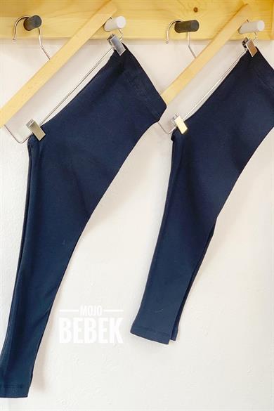 Levotti Kız Çocuk 9-12 Yaş Şardonlu Tayt Lacivert