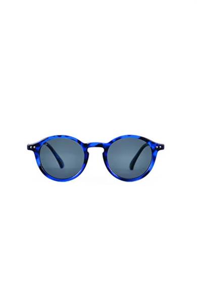 Look Light Fox Unisex Çocuk 5-10 Yaş Güneş Gözlüğü Mavi-Siyah