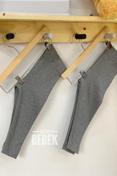 Lovetti Kız Çocuk 1-4 Yaş Şardonlu Tayt Gri