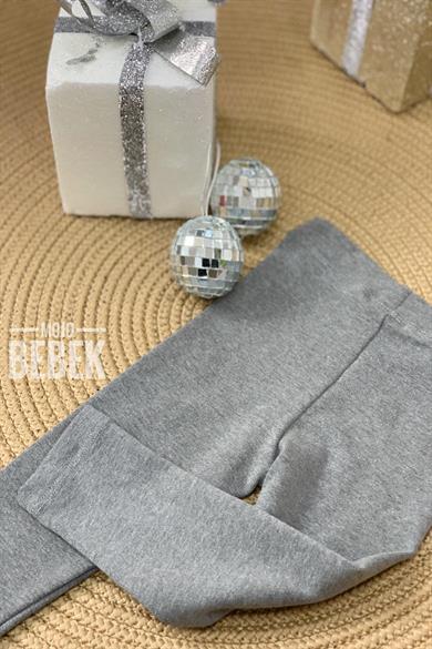 Lovetti Kız Çocuk 1-4 Yaş Şardonlu Tayt Gri