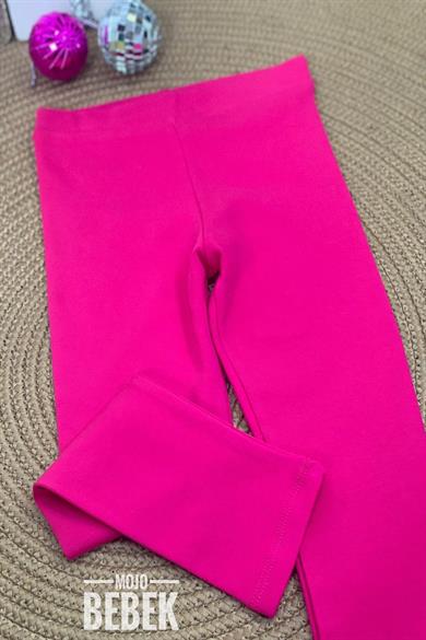 Lovetti Kız Çocuk 5-8 Yaş Şardonlu Tayt Fuşya