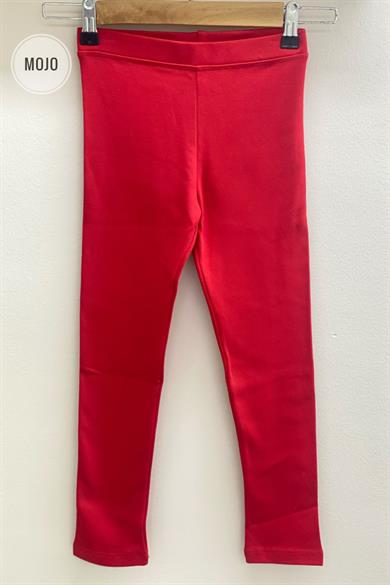 Lovetti Kız Çocuk 5-8 Yaş Şardonlu Tayt Kırmızı