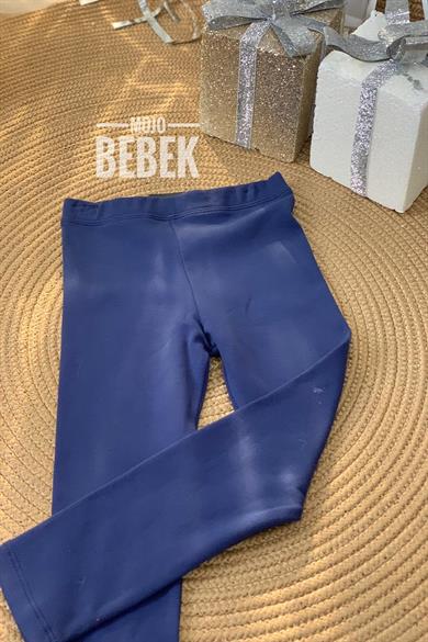 Lovetti Kız Çocuk 5-8 Yaş Şardonlu Tayt Lacivert