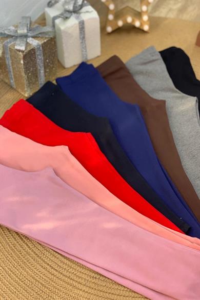 Lovetti Kız Çocuk 5-8 Yaş Şardonlu Tayt Siyah