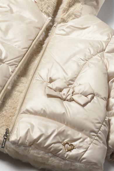 Mayoral 1-4 Yaş Çift Taraflı Kapüşonlu Mont Krem