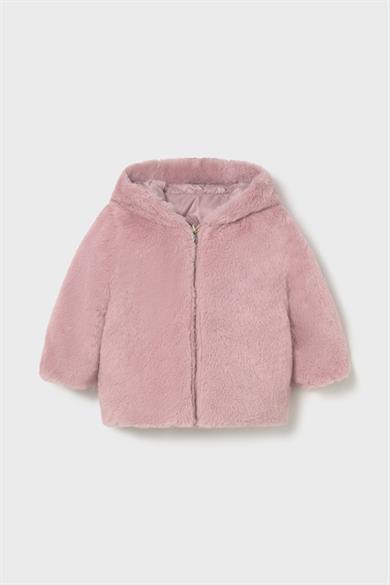 Mayoral 1-4 Yaş Çift Taraflı Kapüşonlu Mont Pembe