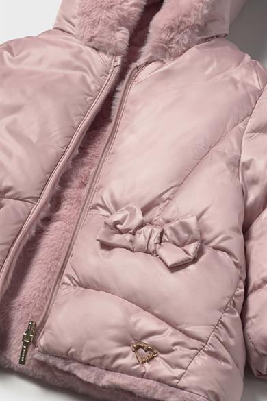 Mayoral 1-4 Yaş Çift Taraflı Kapüşonlu Mont Pembe