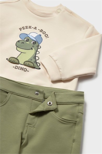 Mayoral Erkek Bebek 1-4 Yaş Pantolon-Sweatshirt İkili Takım Yeşil