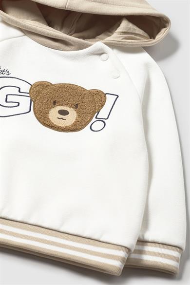 Mayoral Erkek Çocuk 1-4 Yaş Ayıcıklı Sweatshirt Krem