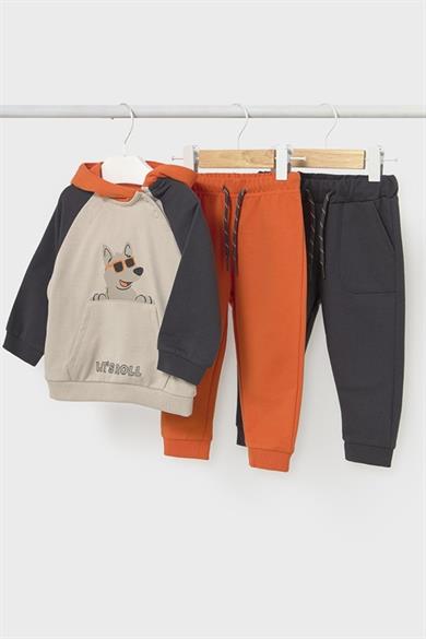 Mayoral Erkek Çocuk 1-4 Yaş Üç Parça Eşofman Takımı Bej