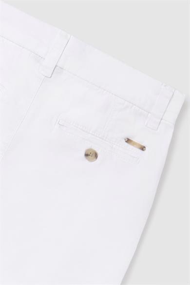 Mayoral Erkek Çocuk 10-14 Yaş Basic Bermuda Şort 0242 Beyaz