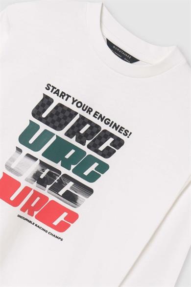 Mayoral Erkek Çocuk 10-16 Yaş Baskılı İkili Uzunkol Body 7090 Krem-Haki