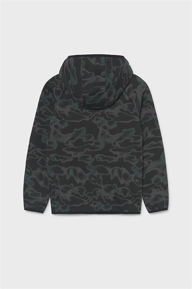 Mayoral Erkek Çocuk 10-16 Yaş Kamuflaj Desenli Sweatshirt Siyah