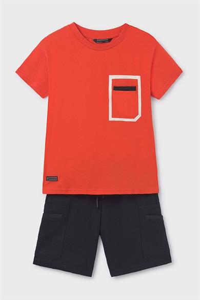 Mayoral Erkek Çocuk 10-16 Yaş Şortlu Takım 6680 Turuncu