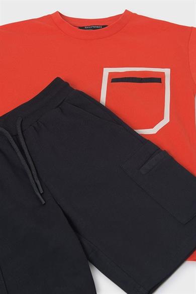 Mayoral Erkek Çocuk 10-16 Yaş Şortlu Takım 6680 Turuncu