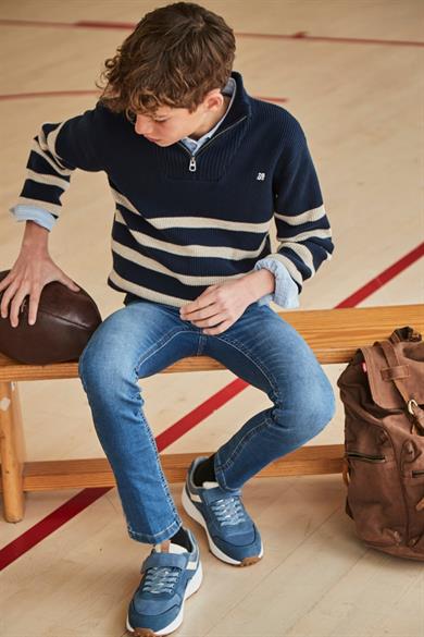 Mayoral Erkek Çocuk 10-18 Yaş Basic Slim Fit Denim Pantolon 516 Kot Mavi