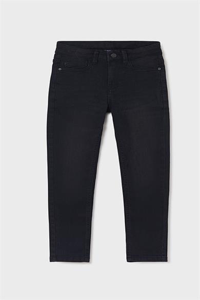 Mayoral Erkek Çocuk 10-18 Yaş Basic Slim Fit Denim Pantolon 516 Siyah