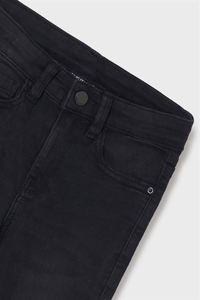 Mayoral Erkek Çocuk 10-18 Yaş Basic Slim Fit Denim Pantolon 516 Siyah