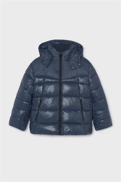 Mayoral Erkek Çocuk 10-18 Yaş Kapüşonlu Şişme Mont Lacivert