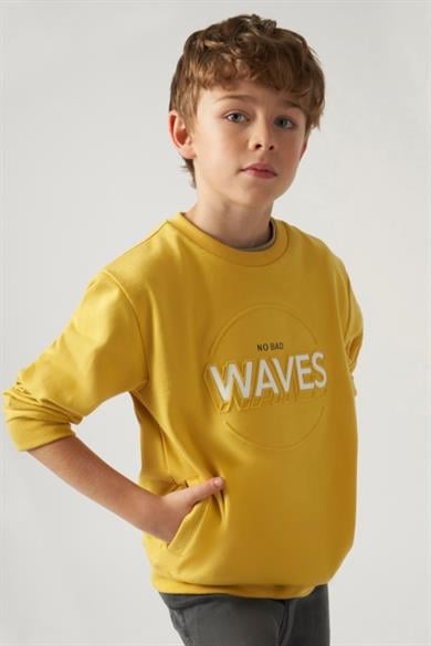 Mayoral Erkek Çocuk 10-18 Yaş Sweatshirt 6467 Sarı