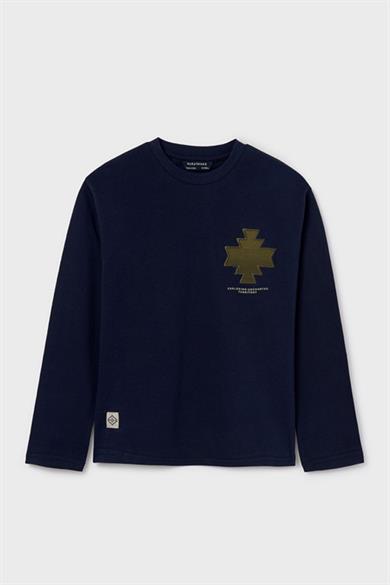 Mayoral Erkek Çocuk 10-18 Yaş Uzunkol T-shirt 7085 Lacivert