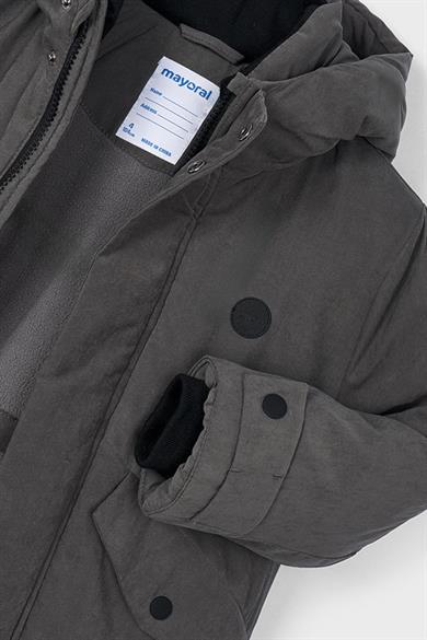 Mayoral Erkek Çocuk 2-9 Yaş İçi Polarlı Kapüşonlu Mont Antrasit